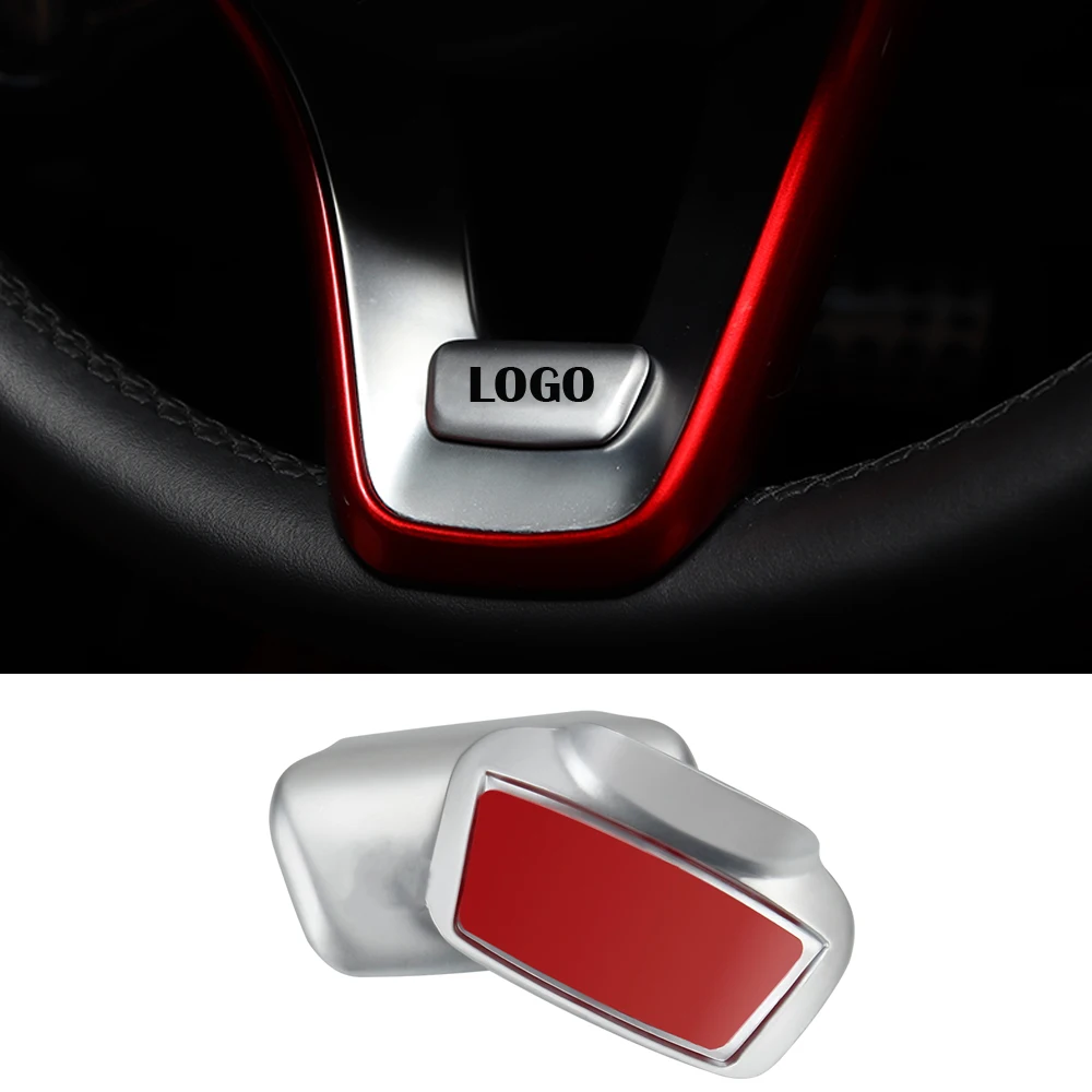 

For Mercedes AMG W212 W204 CLA GLA GLC GLE New C/E AMG Emblem Sticker 3D Metal Car Steering Wheel Sticker Car Interior Sticker