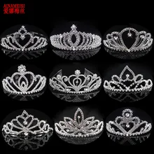 AINAMEISI свадебная тиара свадебная корона Мода горный хрусталь кристалл любовь сердце оголовье аксессуары для девочек украшения для волос подарок