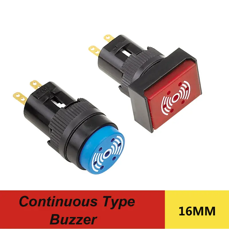 1PCS shipping free 2pins continuous type buzzer red/blue/black color ...