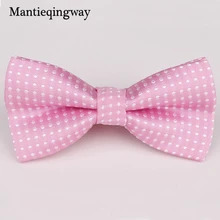 Mantieqingway/Детские вечерние галстуки-бабочки в горошек из полиэфирной пряжи, узкие галстуки-бабочки для маленьких мальчиков и девочек, галстук-платок с узким воротником