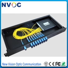 8 канальный CWDM Mux или DEMUX 1U 19 дюймов Al Rack, 1*8 двойной волоконный выход, SC порт, 1470-1610nm CWDM Mux Demux Rack