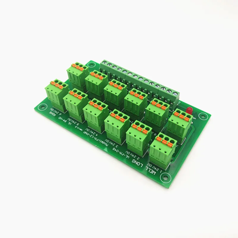 PLC12 канальный PNP входной пружинный провод IO фотоэлектрический клеммный блок
