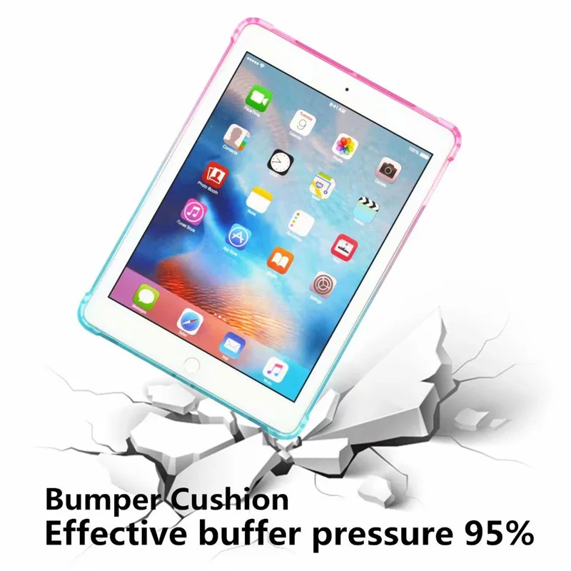 Мягкий ТПУ чехол для Apple iPad Pro ipad 5 6 Air2 9 7 'чехол силиконовый прозрачный тонкий