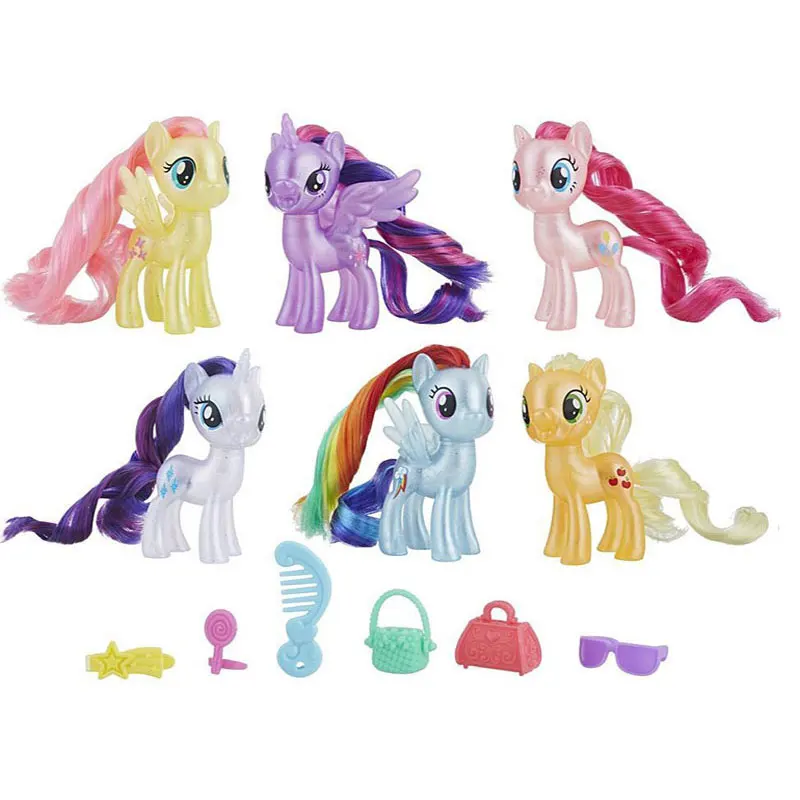 Где найти новые игрушки. My little Pony игрушки Хасбро. My little Pony Hasbro 6 шт. My little Pony Hasbro набор 6 пони. My little Pony игрушки Hasbro 2 serie.