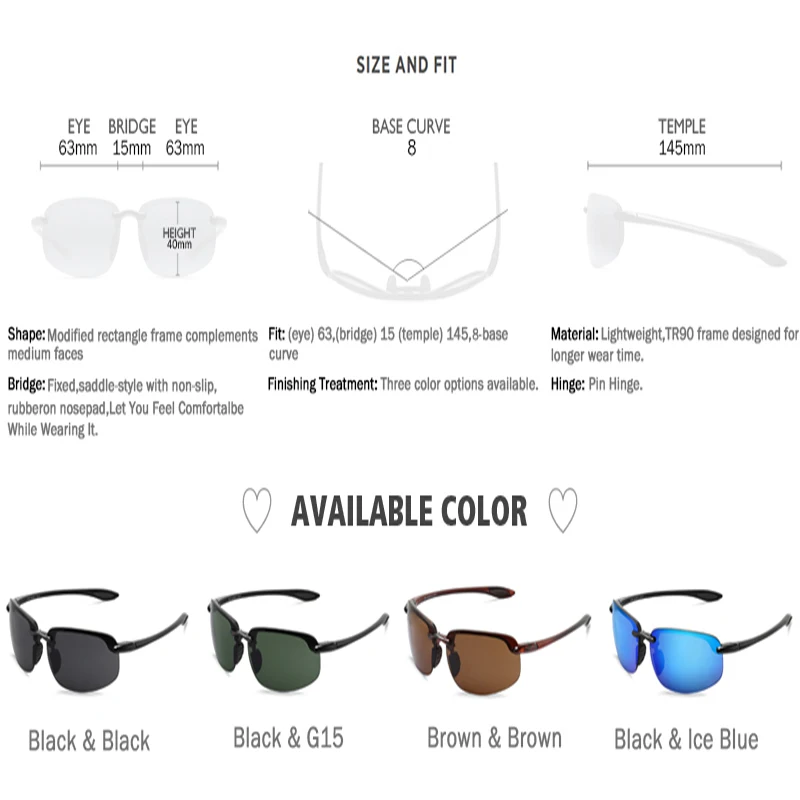 Women Sunglasses Pixel Sunglasses Polarized Glasses Polarized Sports Glasses UV Protection Glasses MAXJULI Sunglasses Men Classic Fashion Rimless Driving Cycling Hiking Women's Sports TR90 Material UV400 Male Sun Eyewear 8001