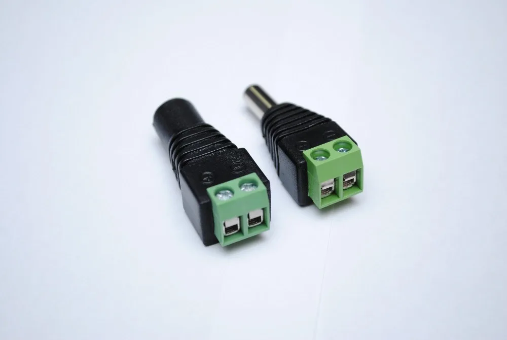 

Female and Male DC Power Connector for Video Surveillance Power Cable Pair DC 12V 10Pair/Lot