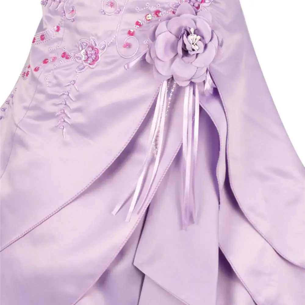 Детские платья с вышитыми цветами для девочек; вечерние платья принцессы для детей; платье на выпускной; свадебное От 4 до 14 лет