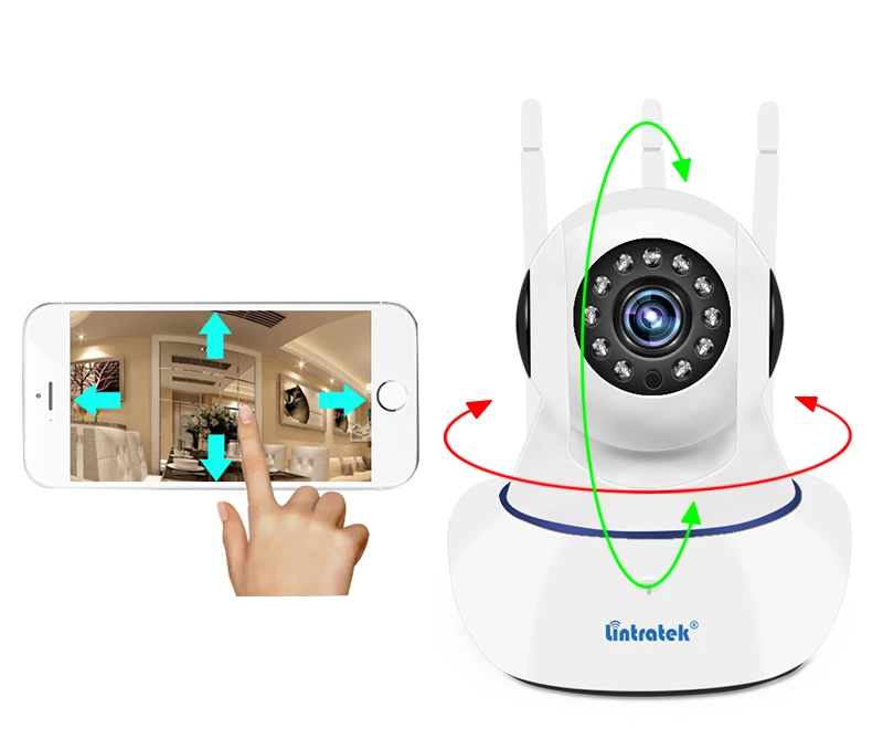 Беспроводная домашняя ip-камера безопасности, Wi-Fi, видеонаблюдение, P2P, мини камера видеонаблюдения для дома, Onvif, детский монитор, ip-камера LINTRATEK 90