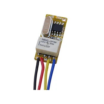 

DC 3.5V 4.5V 5V 6V 7.4V 9V 12V Wireless Remote Control Switch Micro Relay Receiver Module 315/433Mhz