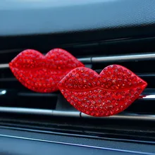 Ювелирные изделия уникальная Мода Cue губ Profumi авто освежитель Зажимная скоба кондиционер освежители воздуха для автомобиля украшения красные принадлежности для губ
