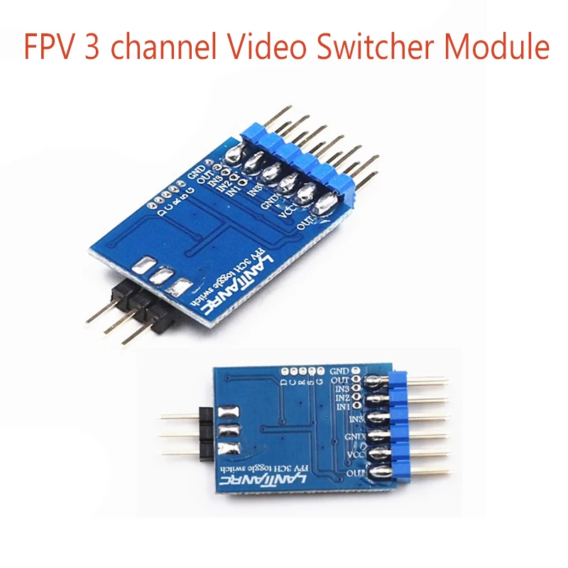 

1pc 3 channel Video Switcher Module 3 way Video Switch Unit FPV Camera for Multicopter Drones 5.8G FPV transmitter and camera