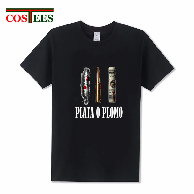 Пародия плата O Plomo Футболка мужская забавная Guardfather Pablo футболка Escobar Серебряная