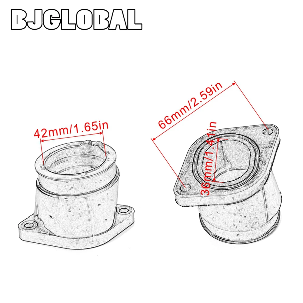 Мотоцикл; питбайк карбюратор резиновый переходник на входе водоприемный распределительный патрубок для Yamaha TT250R RAID TT250R TT-R TTR250 4GY-13586-00