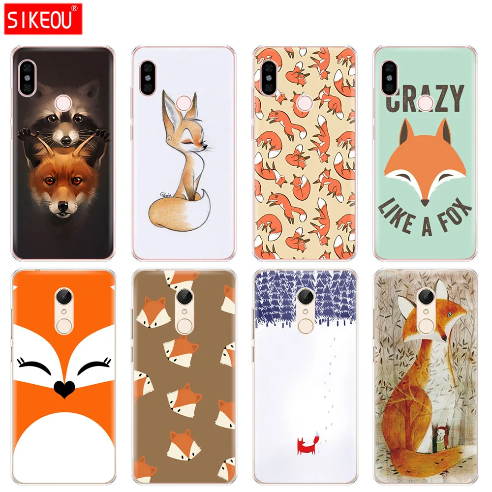 

Silicone Cover phone Case for Xiaomi redmi 5 4 1 1s 2 3 3s pro PLUS redmi note 4 4X 4A 5A cute Cheshire Cat cute sly fox