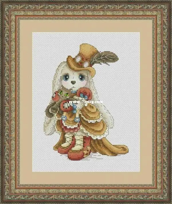 

Needlework 14CT 16CT Cross Stitch, DIY Count Cross Stitch, Embroidery Set, Jazz rabbit
