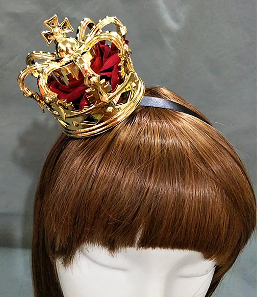 Lolita Crown Queen Coronation Bride Stereoscopic Crown