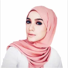 Шифоновый хиджаб Whomen's шарф мусульманская голова шарфы