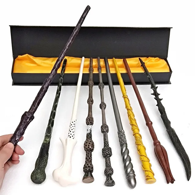 

New 35cm Top Quality Severus Snape Harry Potter Magic Wand With Gift Box Cosplay Game Collection Wand Harry Potter Stick Toys