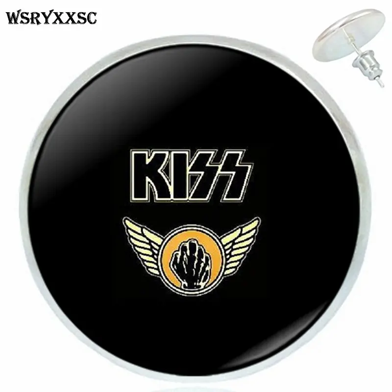 EJ glaze Rock Band Kiss для женщин, подарок, Винтажные Ювелирные изделия, покрытые бронзой/серебром/золотом, клипсы, серьги-гвоздики