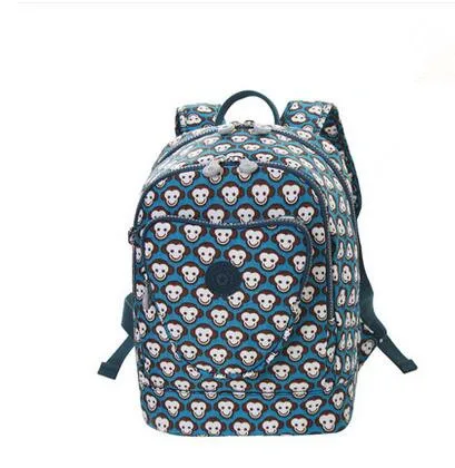 Findpop рюкзак женский ноутбук рюкзаки для подростка нейлон женщины рюкзак известный бренд школьные сумки случайные сумка женщин - Цвет: blue monkey