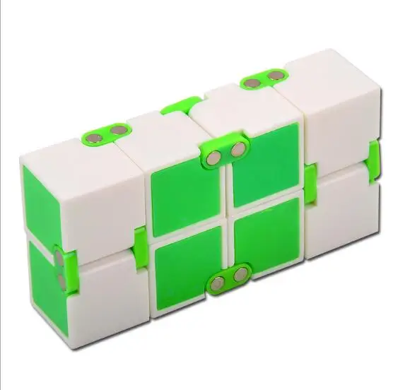 Бесконечный волшебный куб, флип карманный куб, бесконечный куб творчества, декомпрессионные игрушки - Цвет: green