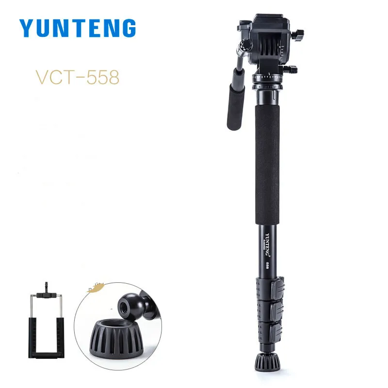 Монопод Yunteng VCT 558 Pro с жидкостной панорамной головкой|yunteng vct|monopod fluidpro monopod |