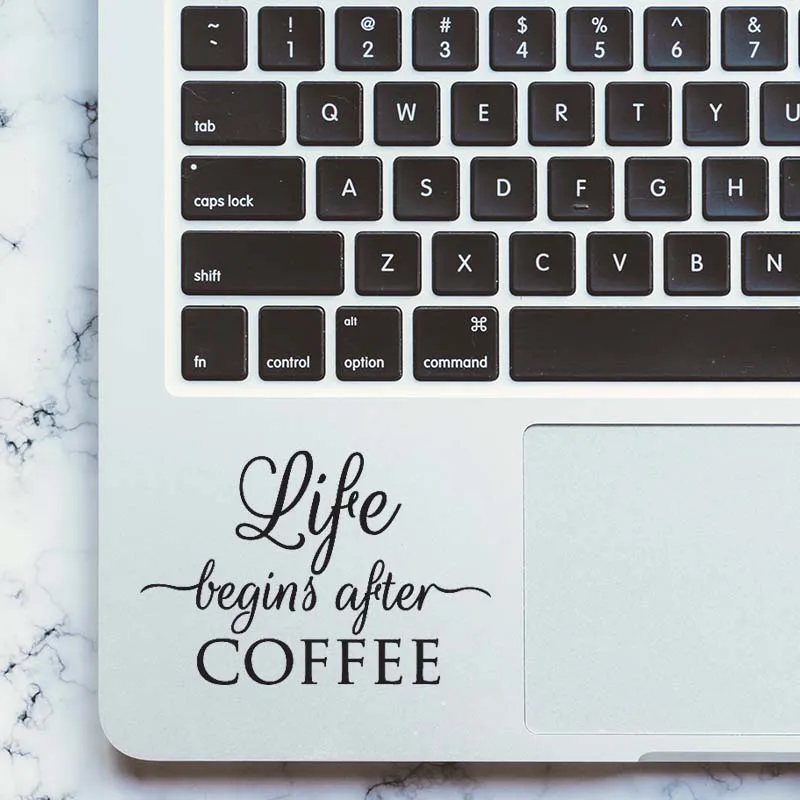 

Funny Coffee Quote Laptop Trackpad Decal for Apple MacBook Pro Air Retina 11 12 13 15 inch Vinyl Mac Book Touchpad Skin Sticker