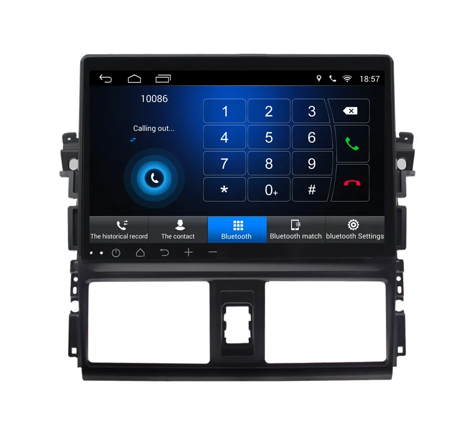 Best 10.1 inch Quad core Android 8.1 car dvd player for Toyota Vios car radio gps navigatio stereo head unit wifi mirror link 4