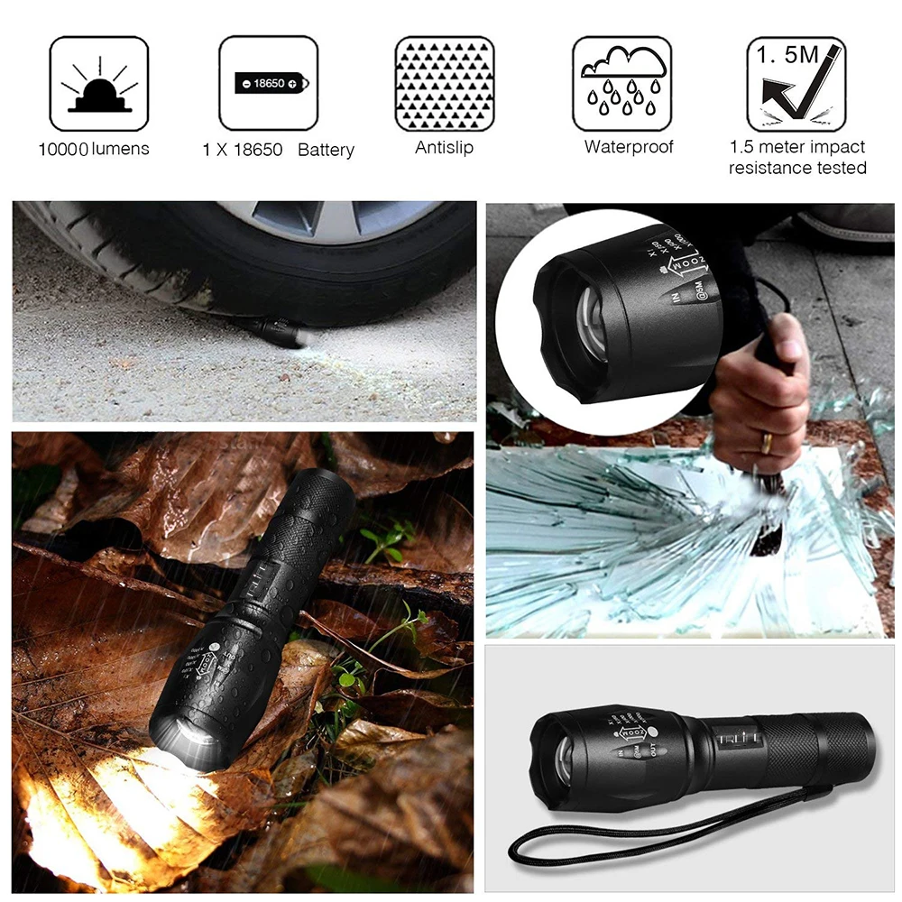 Berkemah Outdoor Led Charger 18650 3