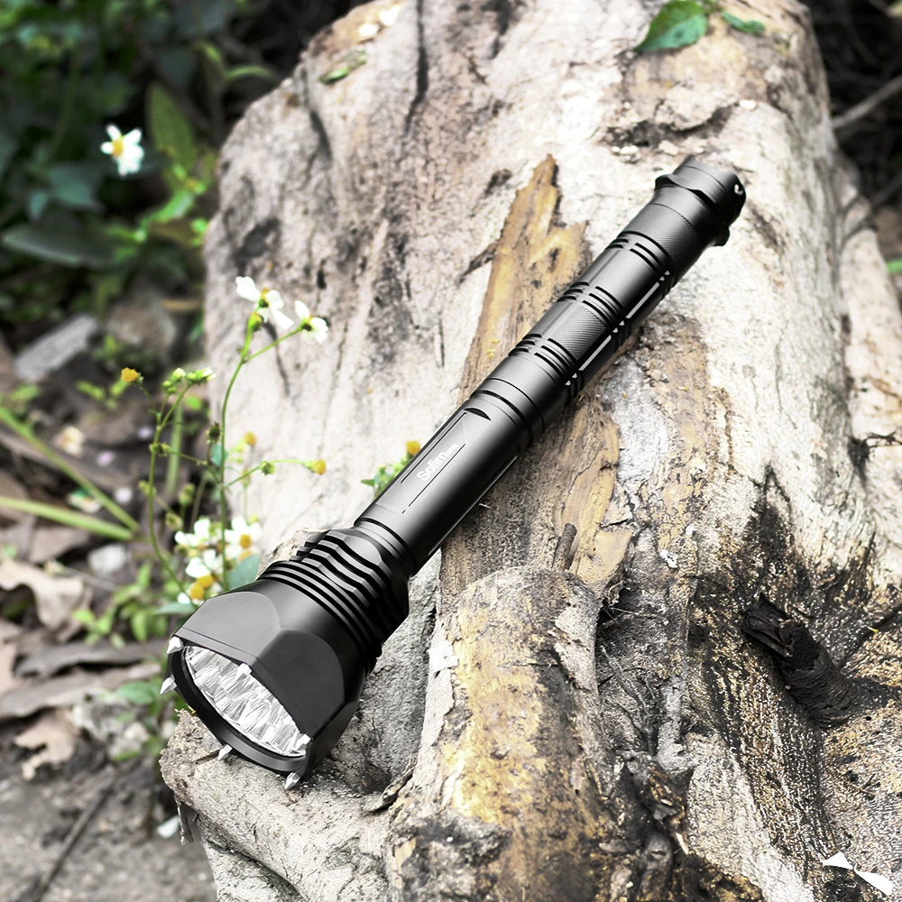  Tactical Mace LED flashlight 18650 Cree XML2 Powerful 6000lm Self-defense Military Flashlight Adjus - 32801954636