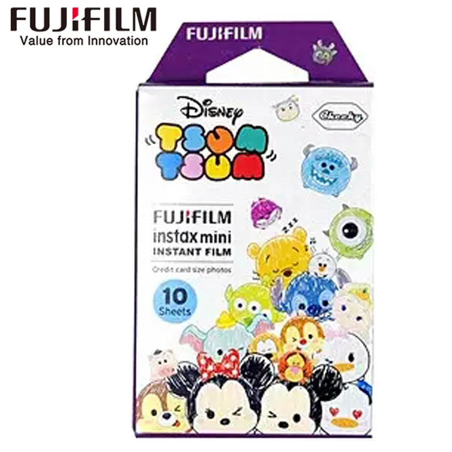 Подлинная 10 листов Fujifilm instax мини фильм Цум Края пленки для Мгновенного Камеры 8 7 s