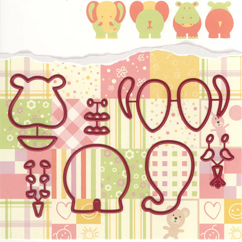 

Eastshape Elephant Animal Set Metal Cutting Dies Decor DIY New 2019 Scrapbooking for Card Making Embossing Stencil Paper Album