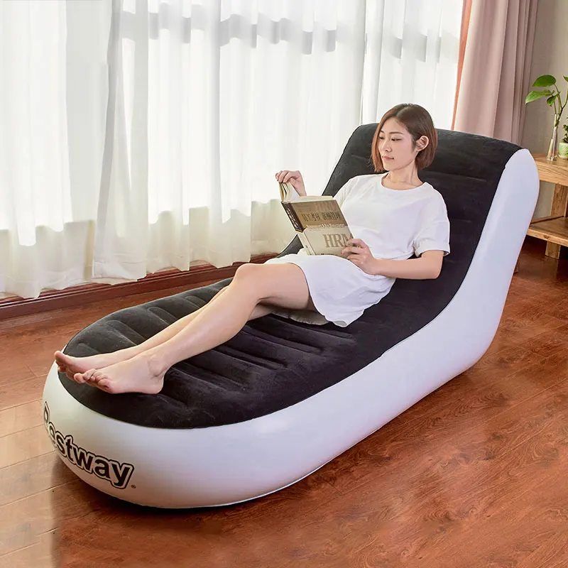 European New Lazy Inflatable Sofa Single Sofa Bedroom Tatami Simple Floating Window Chair Bean Bag Folding Sofa