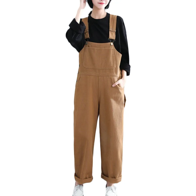 

Spring Summer New Wild Rompers Women Casual pants Strap wide leg pants Women's shoulder strap adjustable suspenders Jumpsuit F26