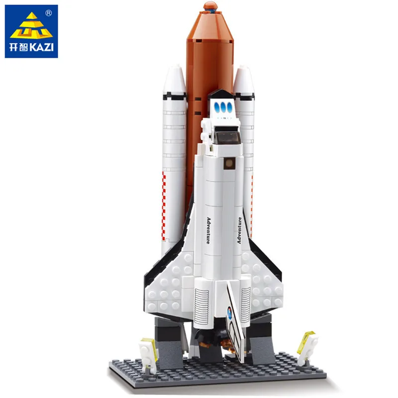 

194Pcs Space Flight Launch Shuttle Expedition LegoINGLs City DIY Building Blocks Technic Bricks Educational Toys for Children
