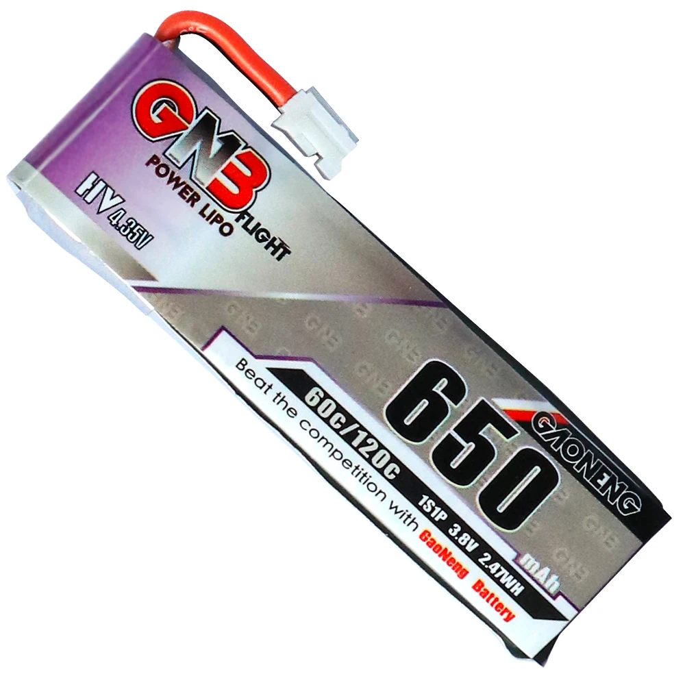 5 шт. Gaoneng 650mAh 3,8 V 60C HV Lipo батарея PH2.0 разъем для Emax Tinyhawk Happymodel Snapper7 E010 M80S Tiny7 Beta85 Радиоуправляемый Дрон