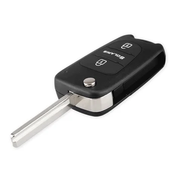 sostituzione auto chiave telecomando vuoto per Hyundai - KEYYOU 3 pulsanti sostituzione auto Flip pieghevole chiave Shell vuoto telecomando Fob Shell per Hyundai