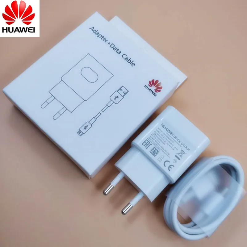 

Original Huawei p20 lite charger QC 2.0 Quick Fast Charge Adapter &Usb Cable For P10 P9 P8 Lite Honor 9 8 Mate 10 nova 4 2i 3 3i