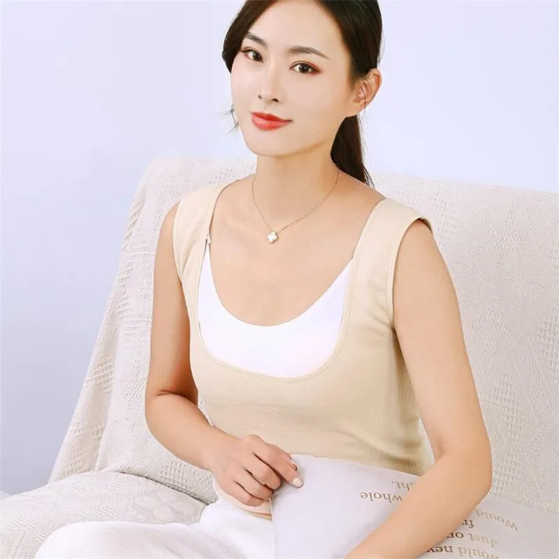 Xiaomi mijia PMA graphene heating warm back treasure slimming Vest Soft plus velvet ladies warm clothes far infrared heating (42)