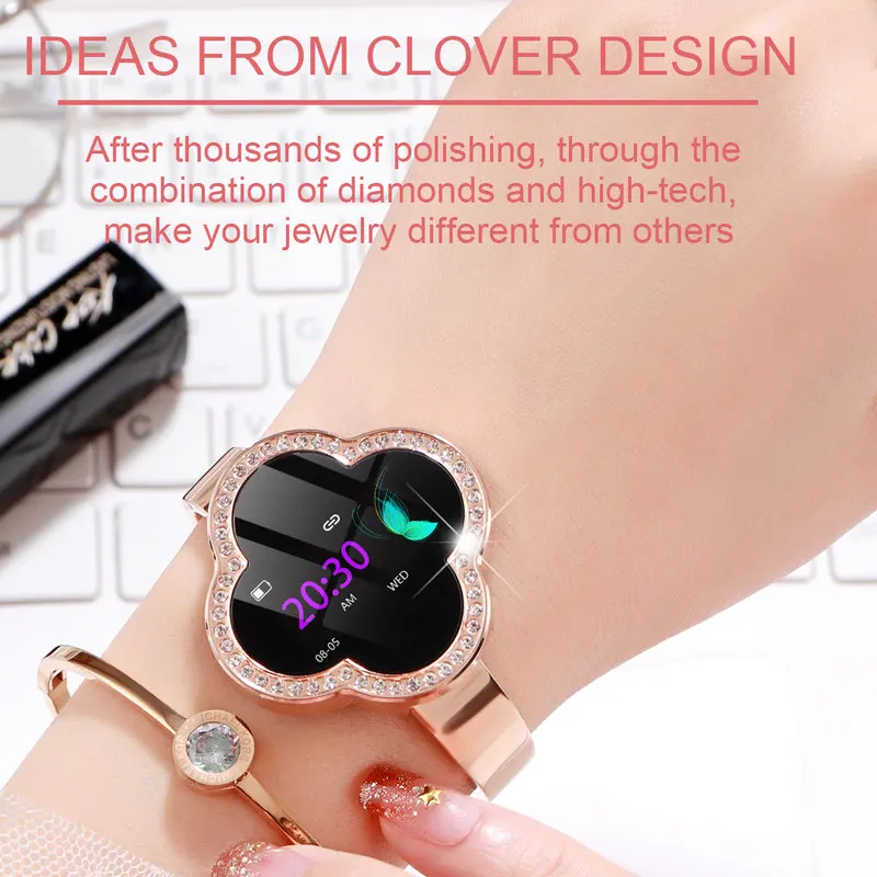 Женские умные часы S6 умный Браслет Reloj кровяное давление пульсометр фитнес