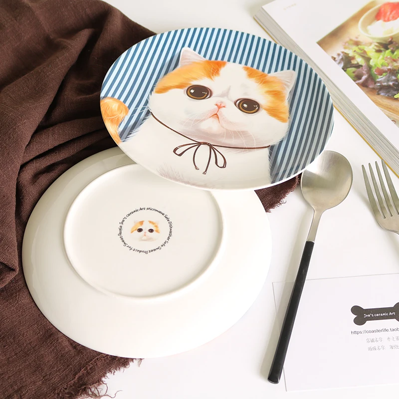 [MPK Pet Store] кошка дизайнерская тарелка и кружка, хороший выбор в качестве подарка на Рождество