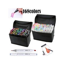 TOUCHFIVE 24/30/36/40/48/60/80 Цвета графический маркер набор ручек для набросков, для рисования с двойной головкой ручка для творчества покраска принадлежности для рисования