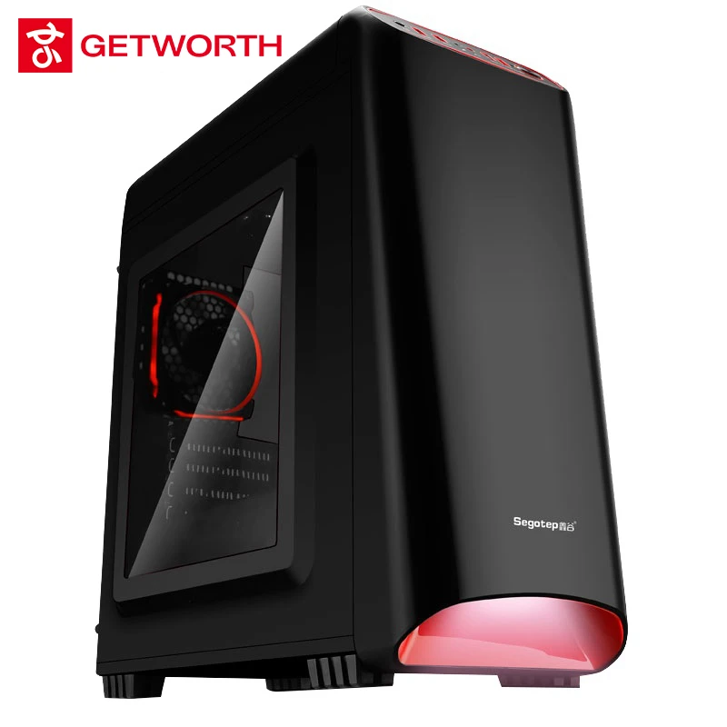  GETWORTH AMD Desktop Ryzen5 1400 AMD Processor Computer Case 256G SSD 8G RAM Gaming PC FIFA Battfie