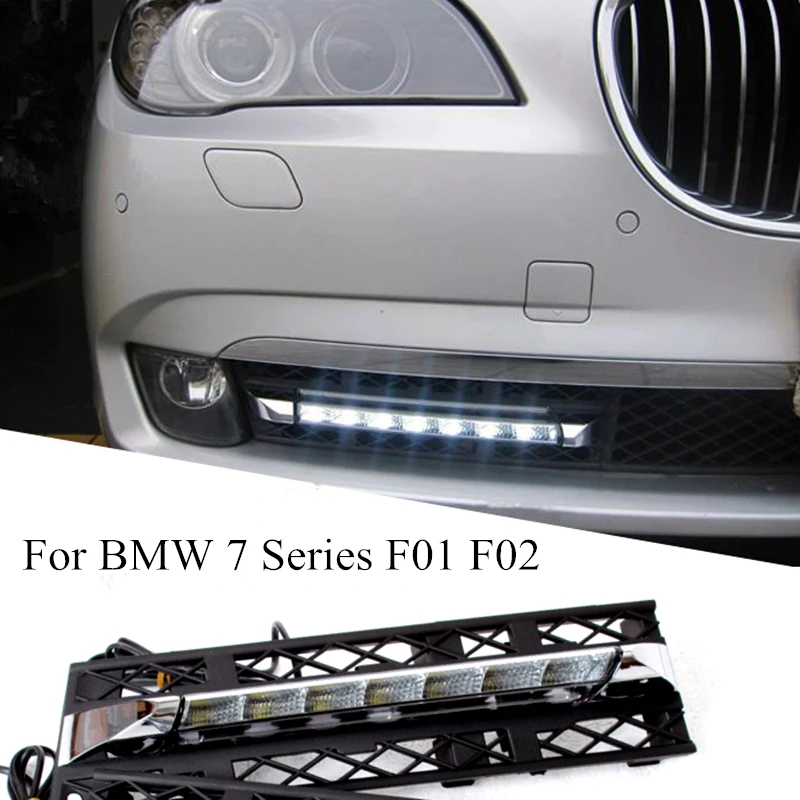 2PCs / set LED Daytime Running Lights DRL Fog  for BMW 7 Series F01 F02 730i/740i/750i/760i 2009-2013 Quality Assured  Wholesale