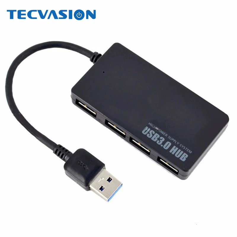 Buy High Quality Portable Black USB Hub Compact 4 Port