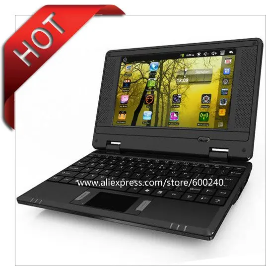 Free shipping 7 inch Wifi laptop Android 2.2 Wholesales Dropship