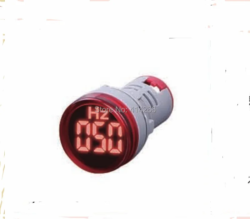 

10PCS/Lot 22mm LED Digital Display Electricity Hertz Frequency Meter Indicator Signal Lights Measuring Rang AC 0-99Hz