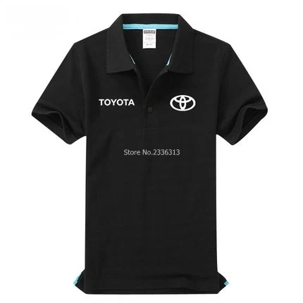 Мужская и женская одежда Toyota POLO shirt 4S shop short-костюм с длинными рукавами - Цвет: Черный