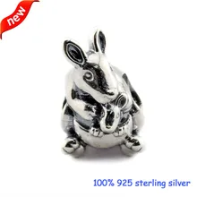 Подходят для браслетов Pandora Браслеты Стиль: лето г. кенгуру и младенцев серебряные шарики Серебро 925 пробы Подвески, сделай сам, ювелирное изделие 09400