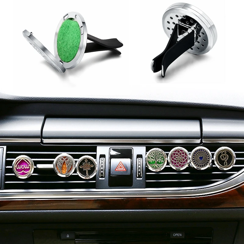 Автомобильный освежитель воздуха автомобильный парфюмерный диффузор автомобильный освежитель воздуха на вентиляционную решетку медальон с эфирным маслом(бесплатно 10 шт.) C003